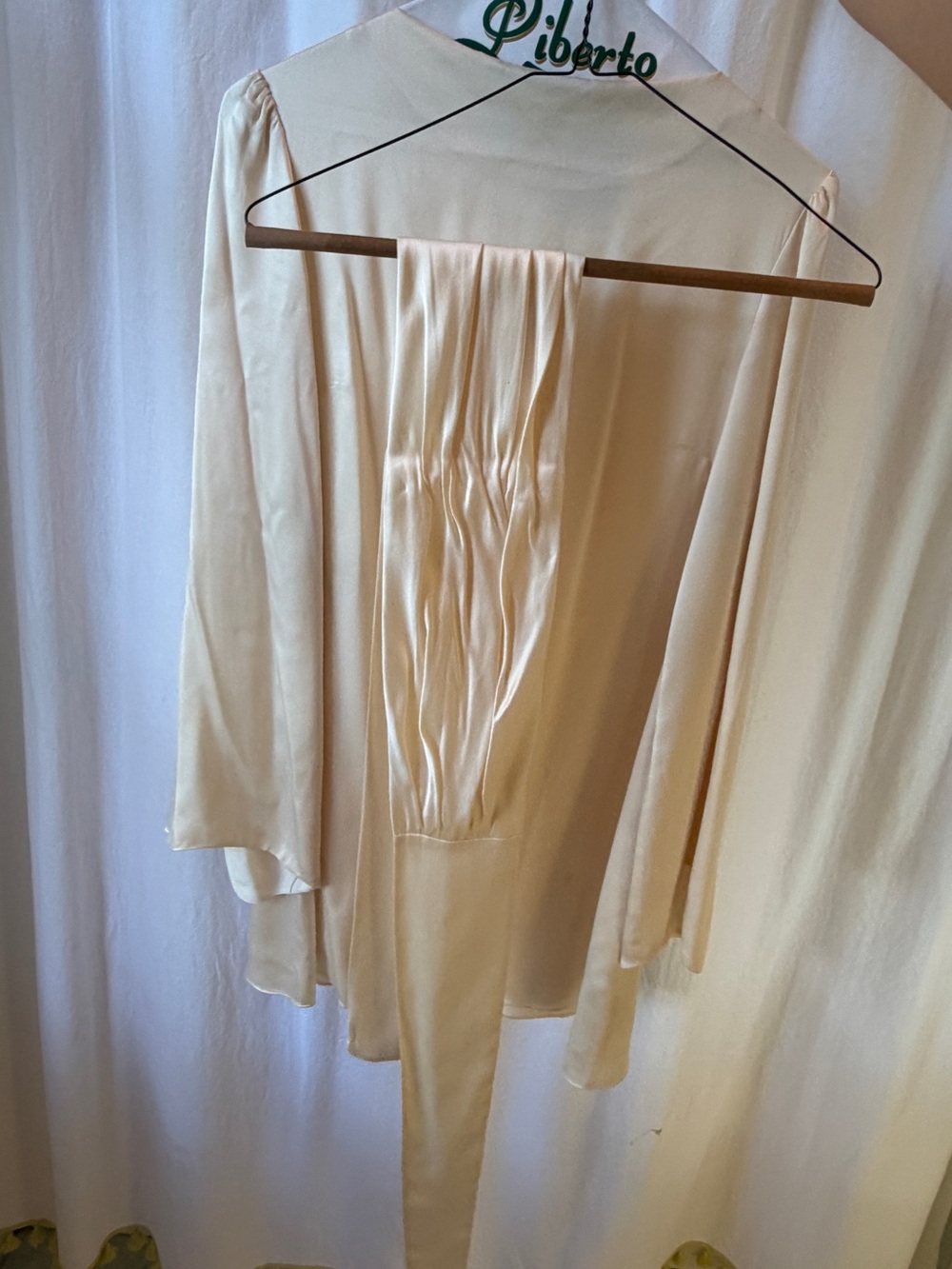 Reformation x Camille Rowe Astrid Silk Dress - Picture 3 of 5